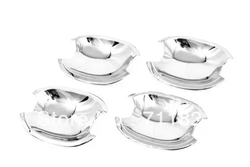 

Стайлинг автомобиля хромированная крышка дверного полости чаша для Peugeot 307