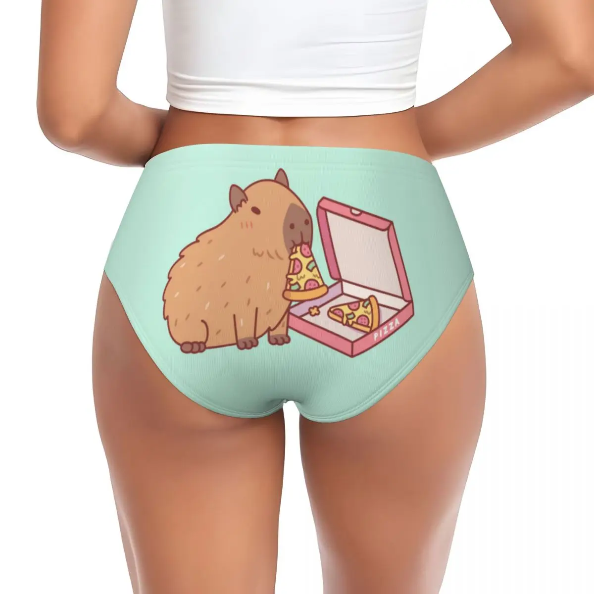 Custom Women Wallpaper Cute Capybara Panties Comfort Briefs Underwear