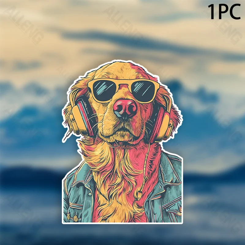 

Matte Golden Retriever Vinyl Decal, Waterproof Self-Adhesive Sticker for Car Windows, Bumper, Glass & Metal Surfaces