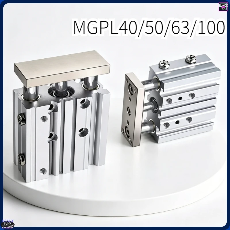 

Трехосный трехштоковый цилиндр с направляющей штангой MGPL50 MGPL63/80/100- 20-25-30-40-50-63-75-80-100Z MGPM/ / MGPL