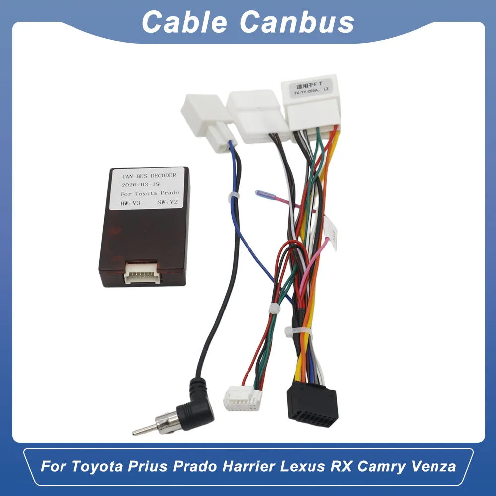 TX IEBUS CANBUS Decoder for Toyota Prius Prado Harrier Lexus RX JBL Amplifier Adapter Harness
