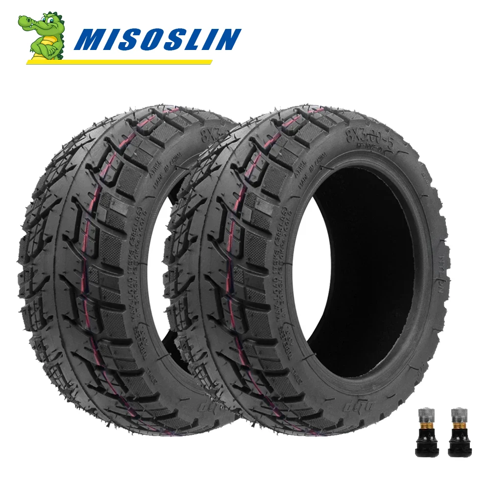 8 Inch 8x3.00-5 Off-Road Tubeless Tire For Kaabo Mantis 8 Rubber Tyre Replacement Electric Scooter Vacuum Tyres Accessories