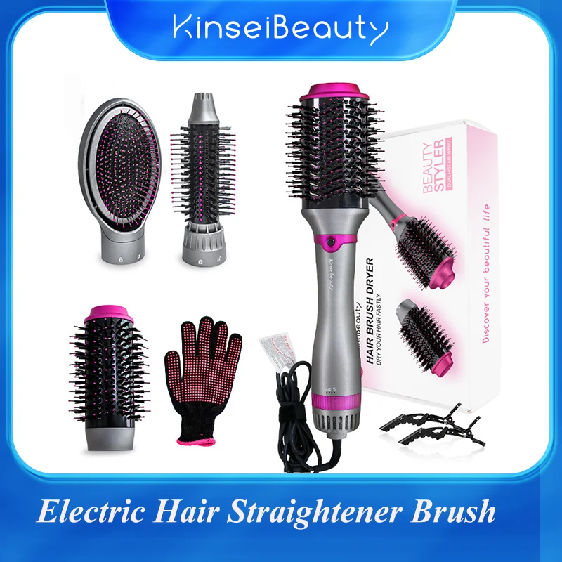 Professional  Electric Hot Air Brush One-Step Original Hair Dryer Ionic Hair Dryer Brush Hair Dryer Styler Air Wrap Brush