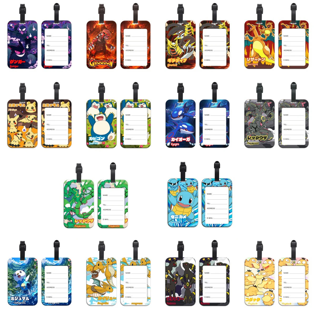 

Милый динозавр, аниме, багажные бирки, удостоверение личности чемодана, держатель с именем, багажная бирка, этикетка, дорожные аксессуары, портативные багажные бирки