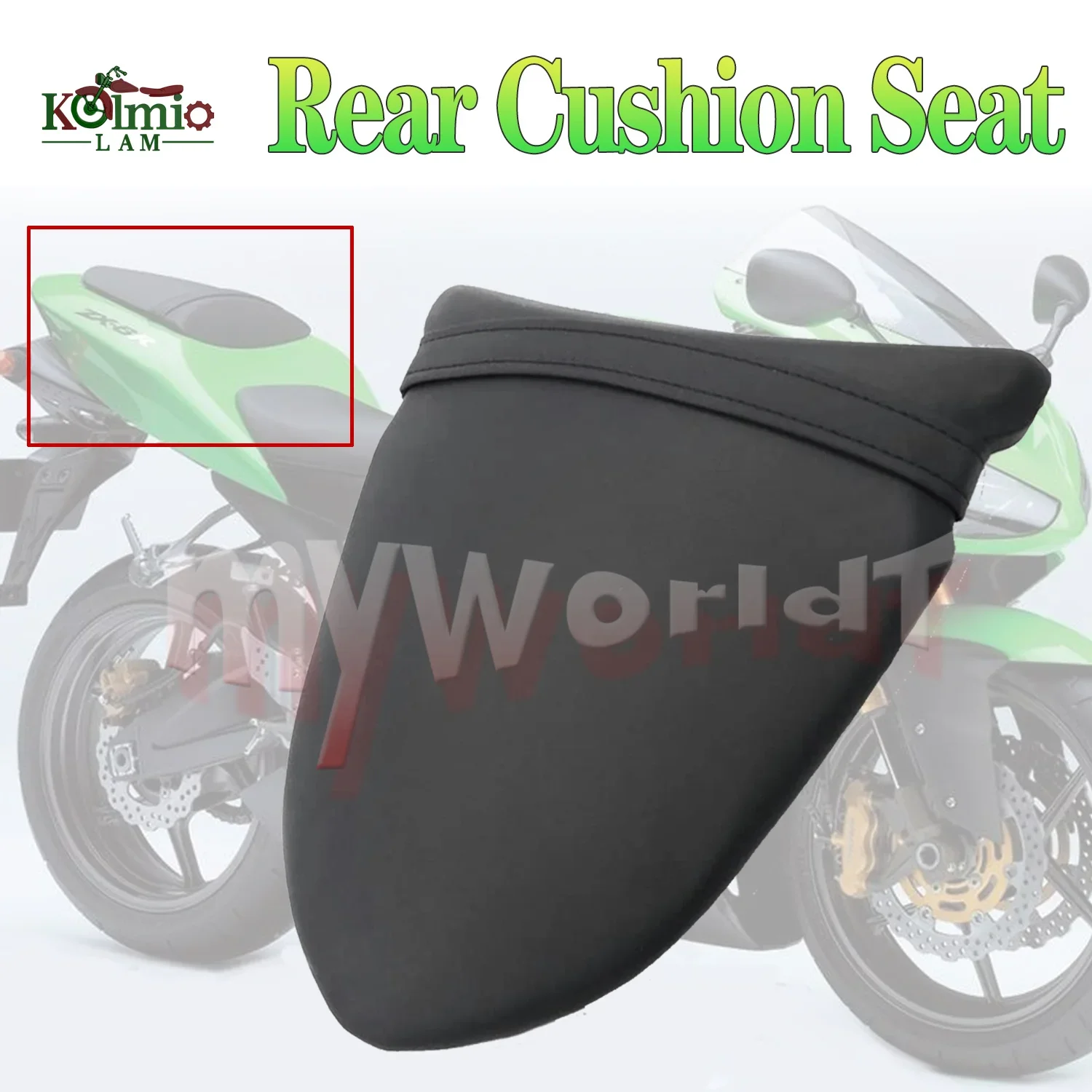 

Fit For KAWASAKI NINJA 636 ZX6R 2005 - 2006 Motorcycle Rear Pillion Passenger Seat Cushion ZX-6R