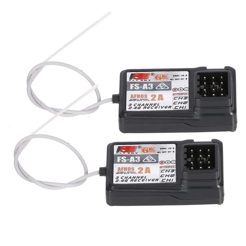

OGRC Flysky FS-A3 AFHDS2A 2.4G 3CH Receiver for GT2E GT2G Transmitter 2PCS