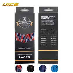 UICE Skate Laces Dual Layer Braid Hockey Accessorie 84/96/108/120in Reinforced Waxed Tip For Sports SkatesIce Hockey Skates Shoe