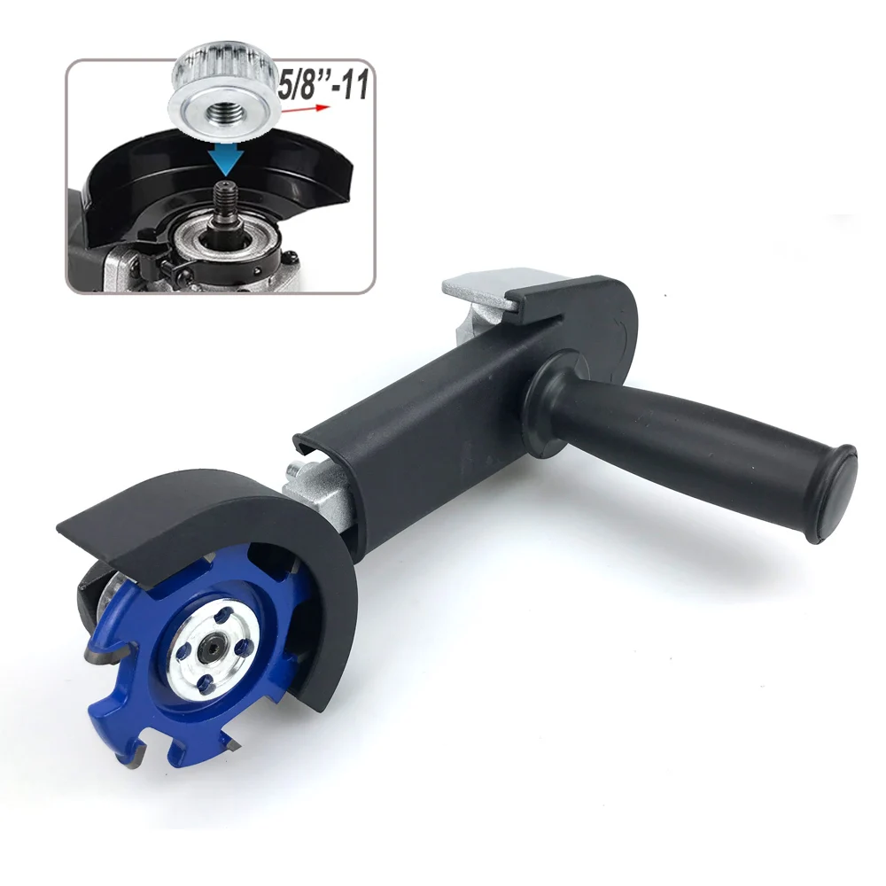 Angle Grinder to Engraver Adapter Kit:M10/M14/US Thread-Heavy Duty Converter with Safety Lock&3 Jaw Chuck for Wood/Metal Carving