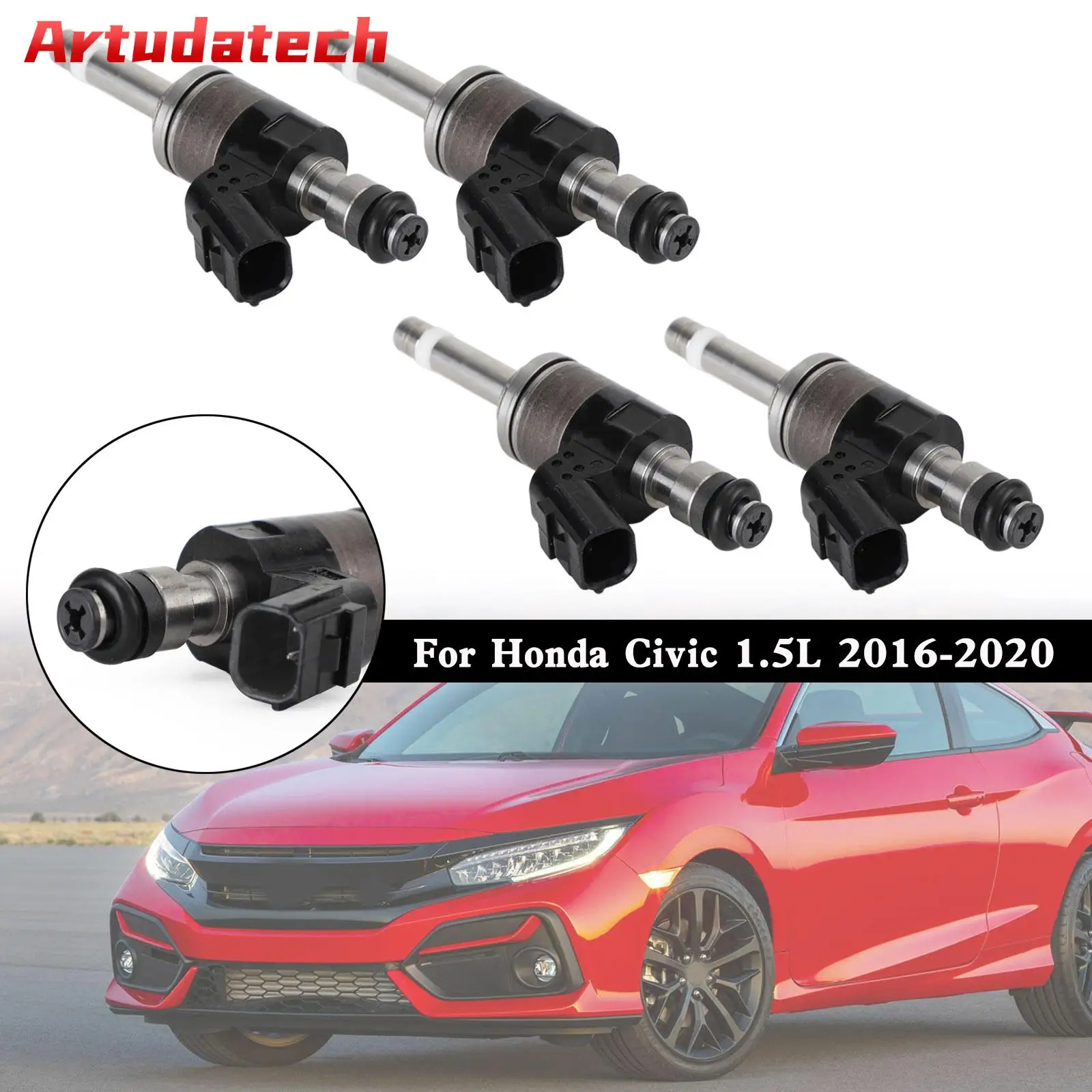 

Artudatech 4PCS Fuel Injectors 16010-59B-315 Fit For Honda Civic 1.5L 2016-2020 16010-59B-305 Car Accessories