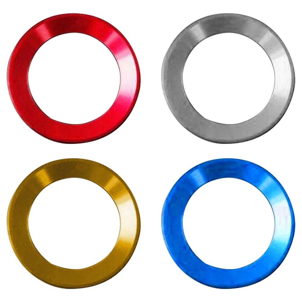 1pc Car Styling Steering Wheel Emblem Decorative Circle Ring Accessories Red, Blue, Silver, Gold, Black Case For Golf 4 5