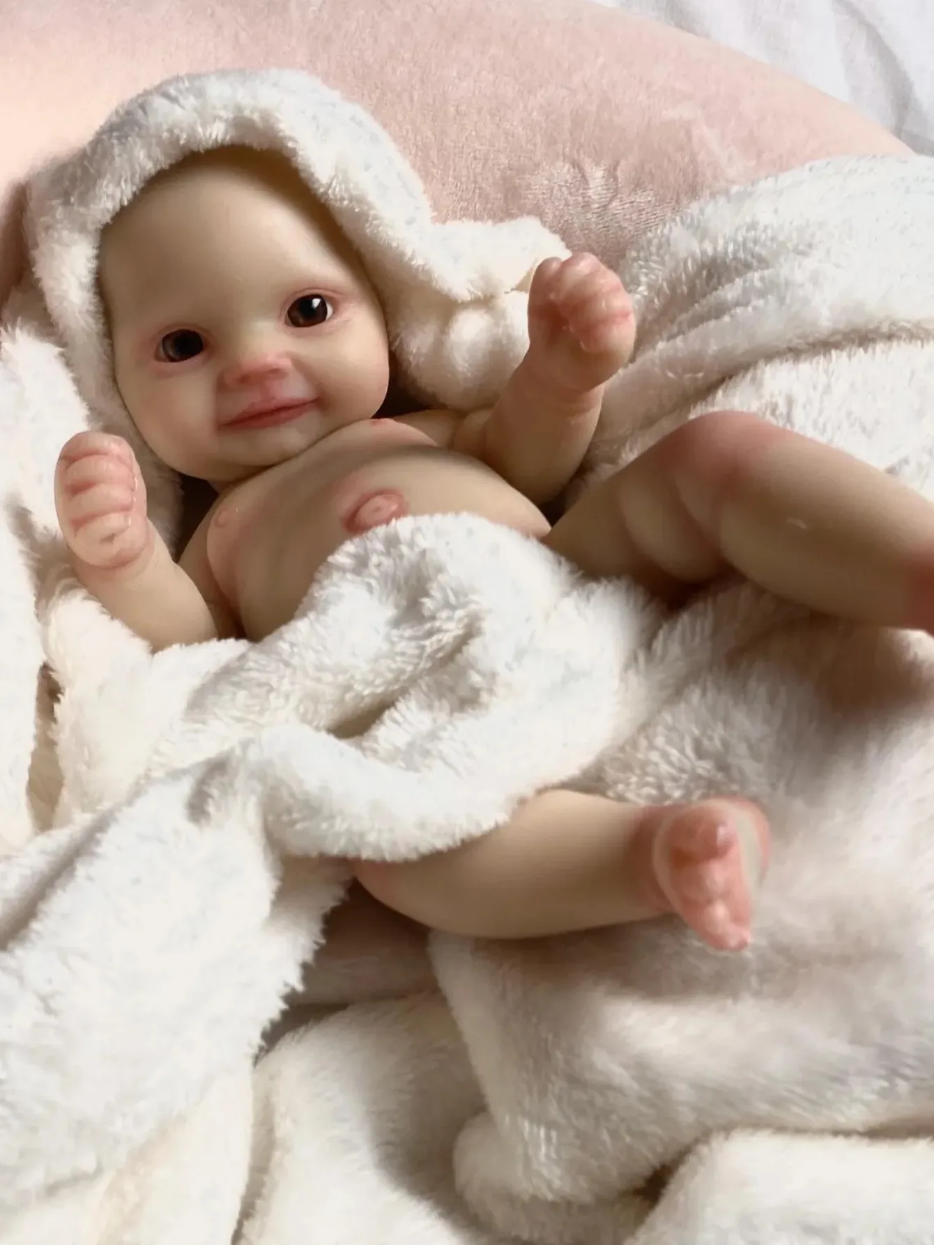 

10 Inch Maddie Lifelike Soft Silicone Reborn Baby Doll Handmade Soft Touch Newborn Baby Doll For Children Birthday Gifts