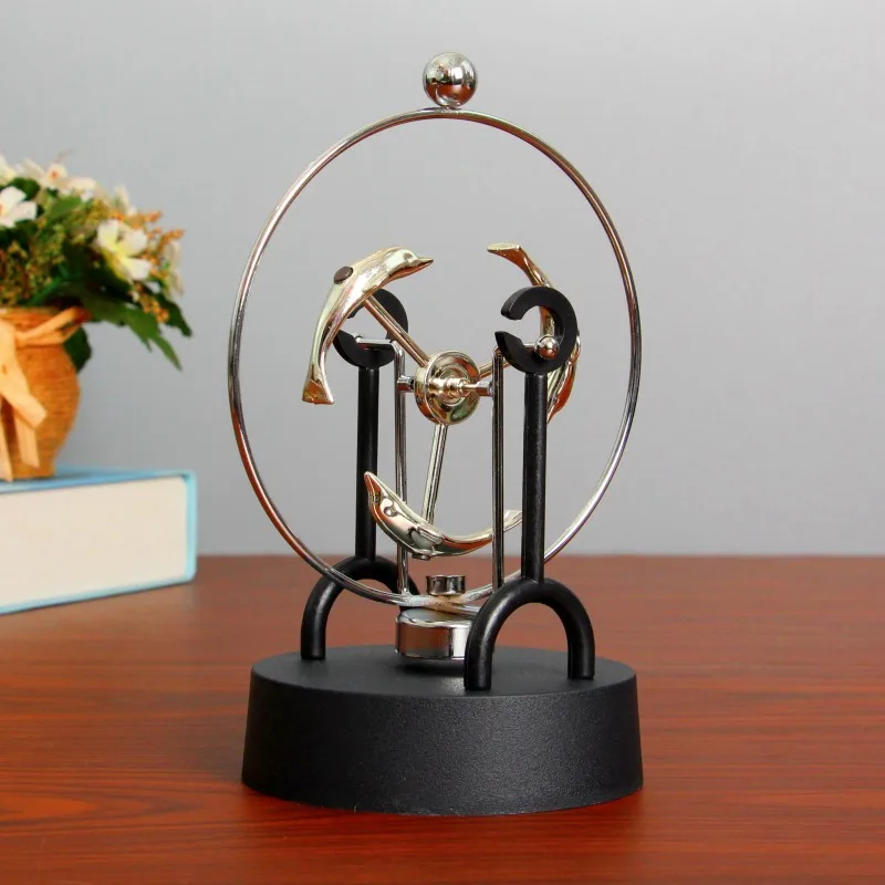 Newton Pendulum Balls Circular Perpetual Motion Magnetic Swinger Chaotic Pendulum Balance Ball Model Physics Teaching Supplies