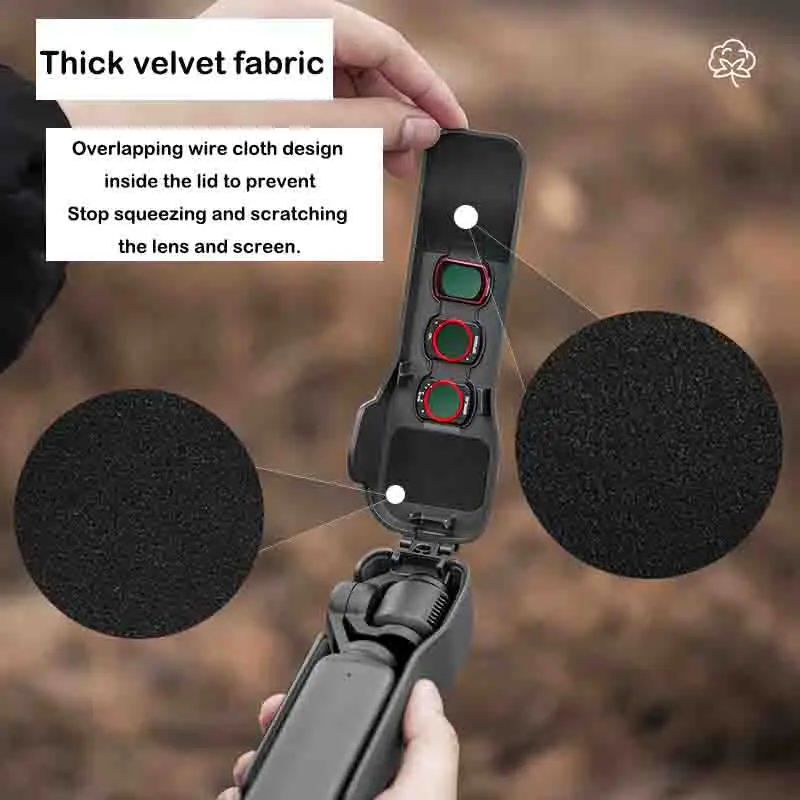 ل DJI Osmo Pocket 3 حافظة واقية عدسة الكاميرا واقي للشاشة مضاد للسقوط غطاء الوجه ملحقات حافظة الإفراج السريع #6