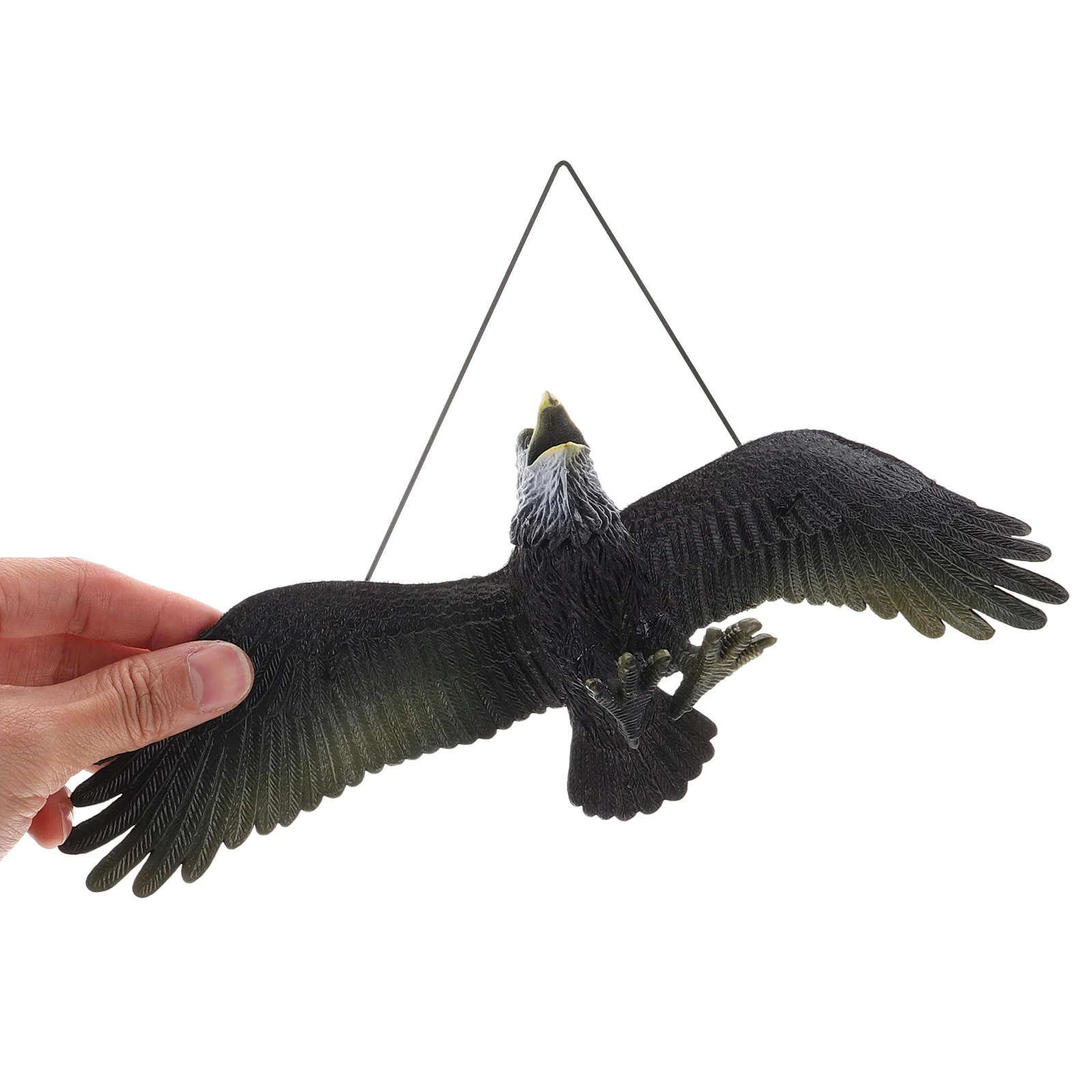 Artificial Eagle Statues Home Decor Patriotic Figurines Halloween Decorations Pvc Bird Scarer Hanging