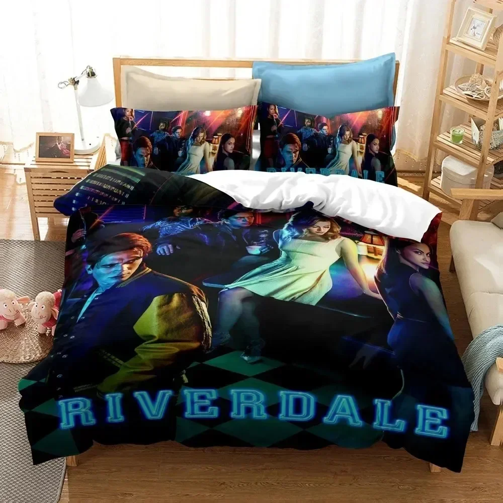 

2025 Luxury New 3D Print Lisabridal South Side Serpents Riverdale TV Bedding Set Girls Twin Queen Duvet Cover Bed Kids Adult