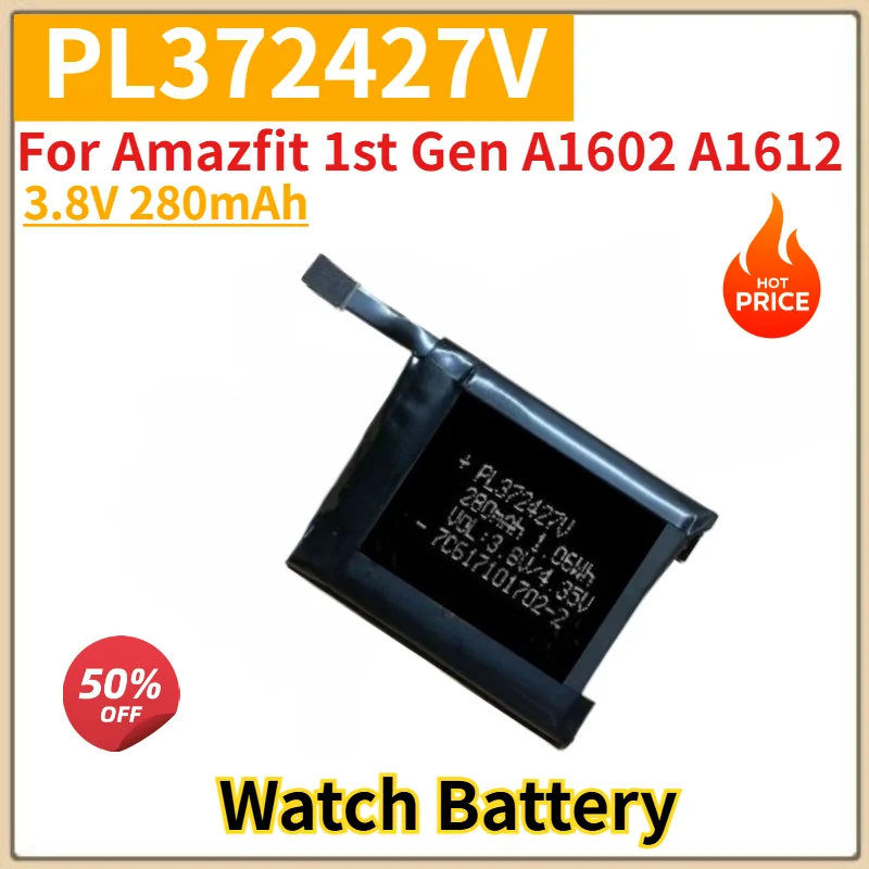 PL402120V PL372427V Battery for Huami AMAZFIT ARES A1908 A1612 A1602 Watch High Quality Replacement Battery 3.8V 200mAh 280mAh