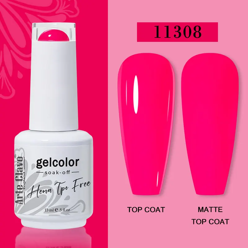 Arte Clavo 116 Kleuren Gel Nagellak 15 ml Kleurrijke Gel Semi Permanente Losweken UV Gel Nail Art DIY Ontwerp vernis Nagelbenodigdheden