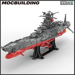 Space Battleship Yamato Model MOC Building Blocks Star Frigate DIY Bricks Creative Assembly Toys Christmas Gift Birthday