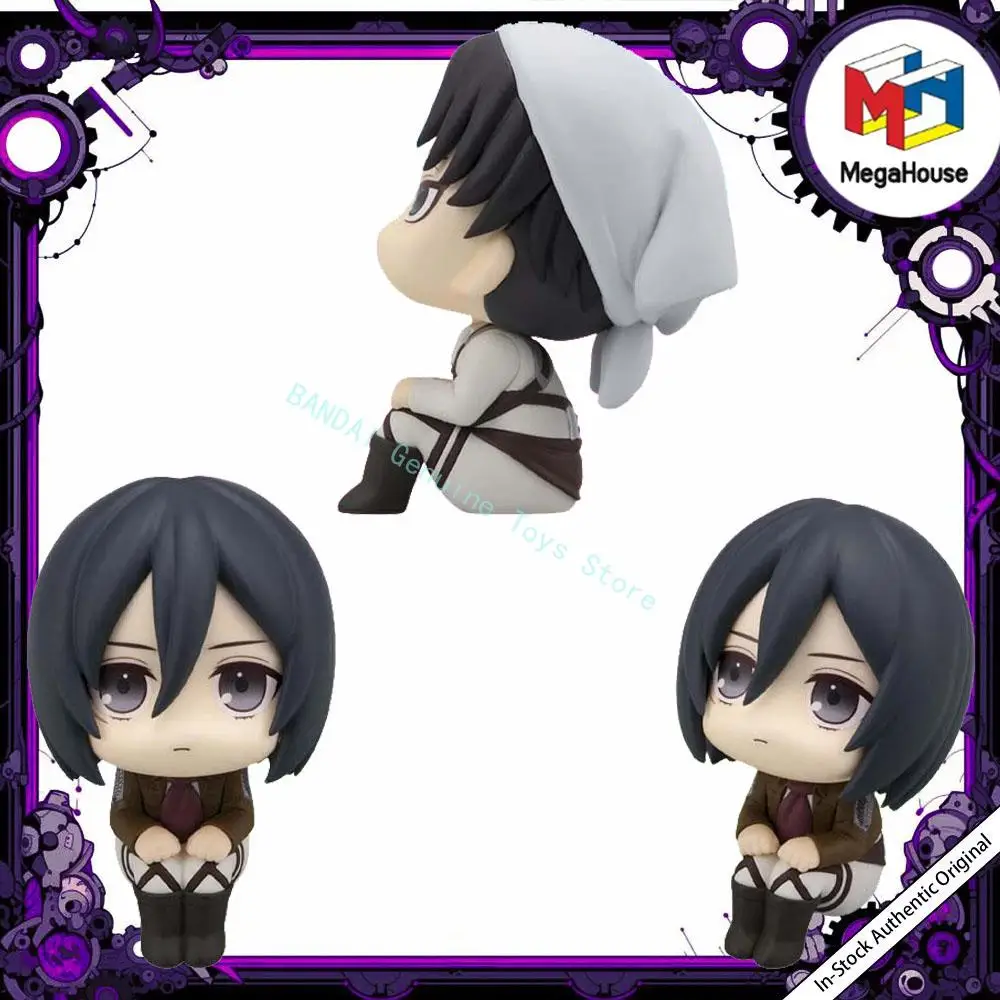 100-original-in-stock-genuine-mega-house-look-up-attack-on-titan-levi-ackerman-mikasa-ackerman-figure-anime-model-toy