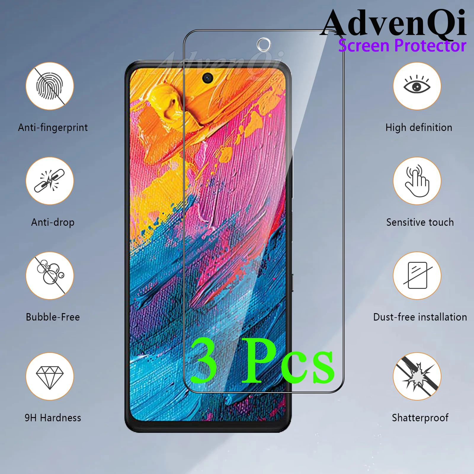 3pcs For TCL 60 XE Nxtpaper 6.78 inch Screen Protector Tempered Glass Crystal HD Mica 9H Protective Anti Scratch