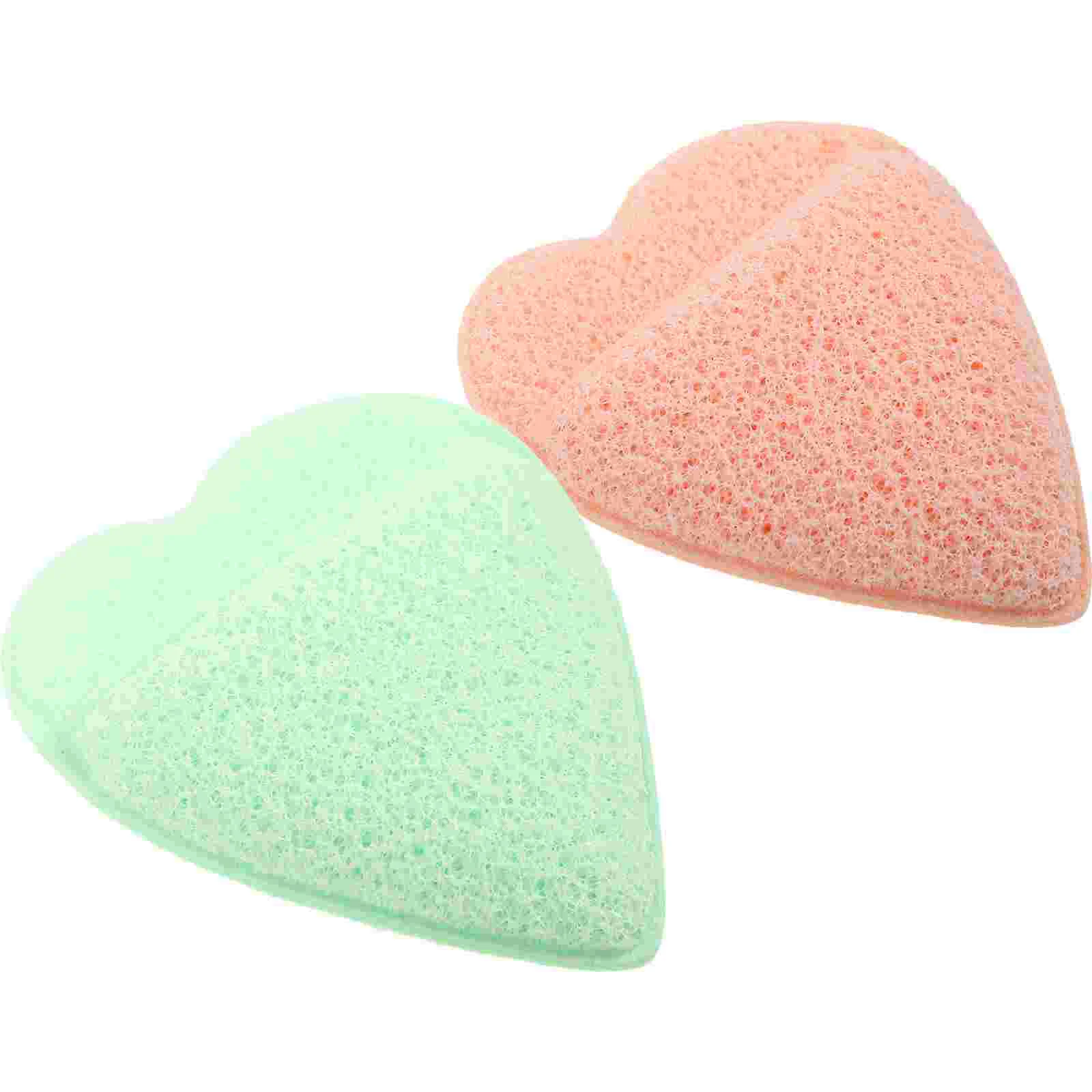 2 Stuks Gezichtsschrobber Gezichtsreinigende Sponzen Herbruikbare Verwijderingspads Gezicht Scrubbers Gezicht Ronde Spons Make-Up Sponzen Voor Gezicht