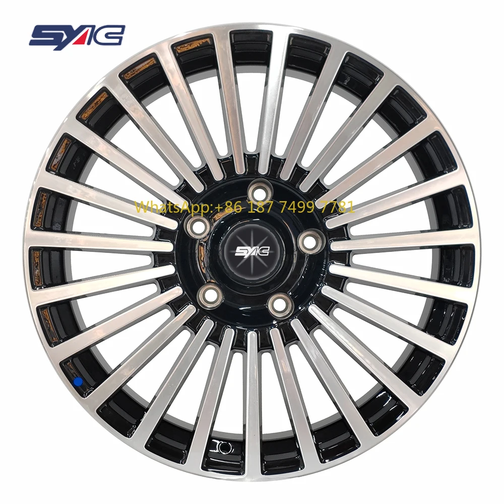

SYAC индивидуальные кованые 6061-T6 черные блестящие острые 20*9,0 дюймов колеса для пассажирских автомобилей из алюминиевого сплава 5*150 для Toyota Corolla