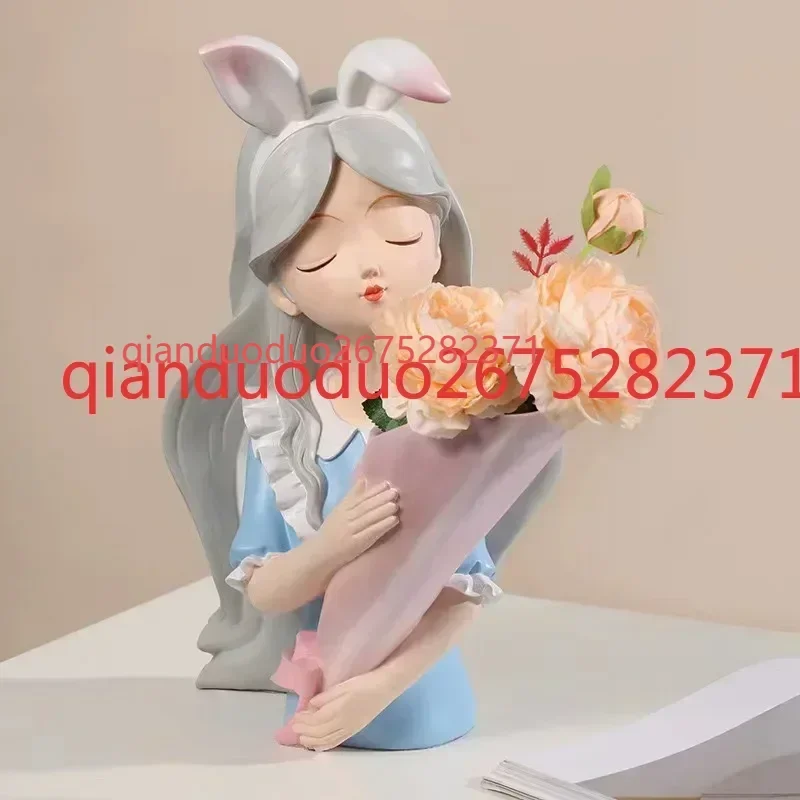 

Creative Light Luxury Alice Bouquet Girl Ornament Home Living Room TV Wine Cabinet Decoration Room Desktop