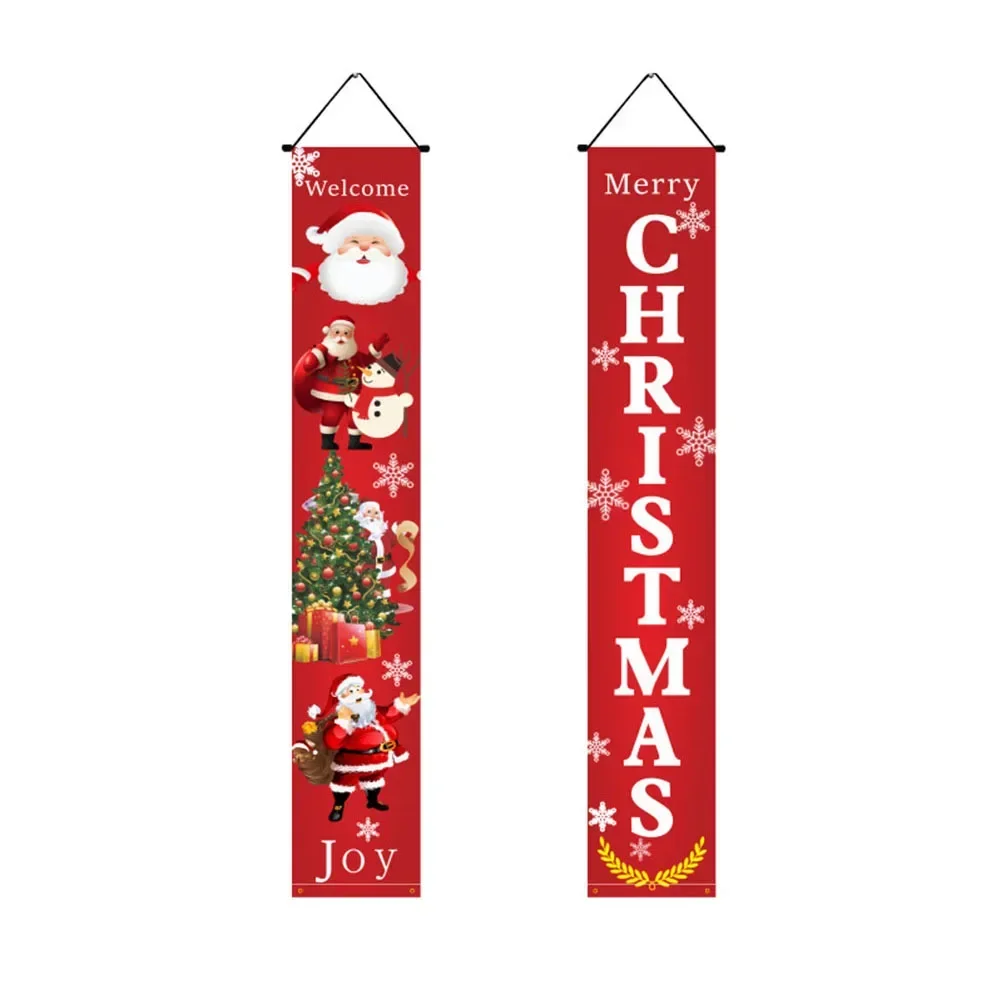 

Add Merry Christmas Charm with Christmas Decorations Vibrant Xmas Porch Door Sign Stylish Design Easy to Hang or Display