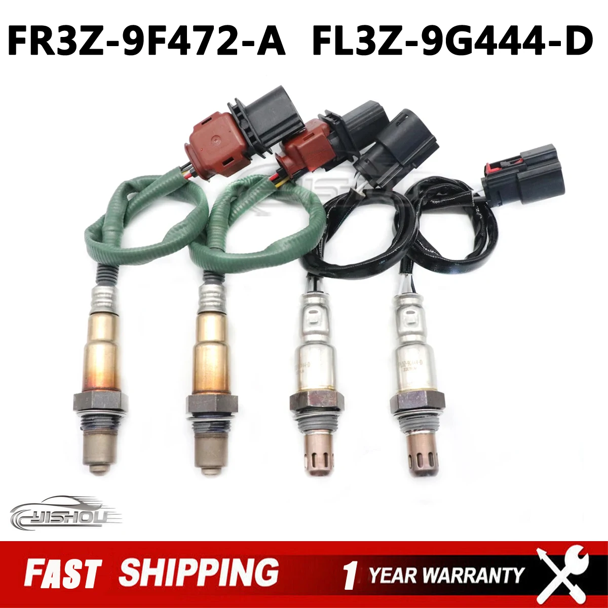 

4pcs Upstream&Downstream FR3Z-9F472-A FL3Z-9G444-D Lambda O2 Oxygen Sensor For Ford Mustang 2015-2017 E1GA-9Y460-GA FL3Z-9G444-B