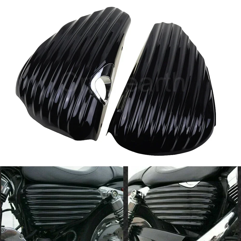 

Motorcycle ABS Left Right Battery Side Fairing Cover Oil Tank Guard Fit For Harley Sportster XL Iron 883 1200 2004-2013 2010