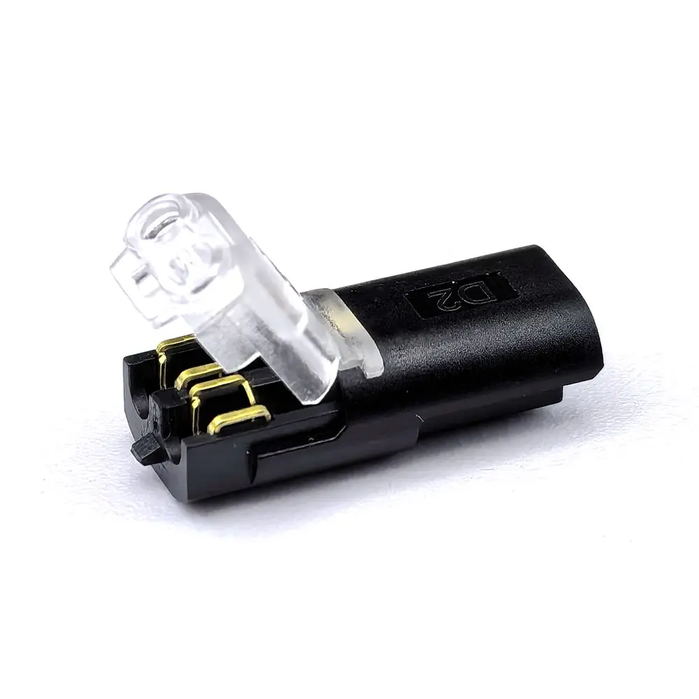 10/30/50 قطعة سلك توصيل موصل طرفي ، 2-pin ثنائي الاتجاه المكونات في كابل مشبك موصل تيار مستمر قفل غطاء مناسبة LED