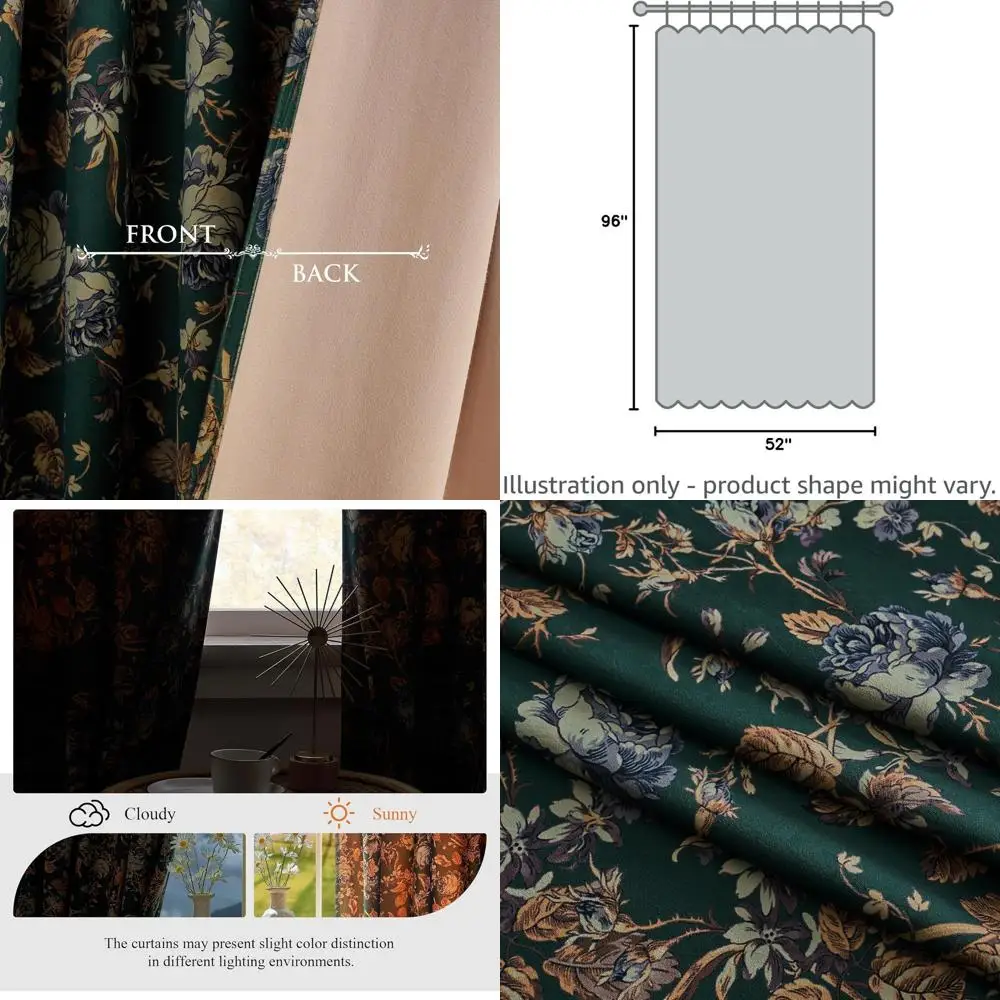 

Задняя вкладка, зеленые шторы в стиле ретро, мягкий бархат, затемняющие термоизолированные панели для раздвижных дверей, рождественское украшение для дома для Bac