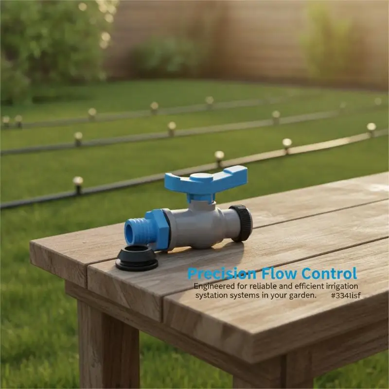 1 pièce – Vanne de dérivation rigide 28 mm – Stable, durable, anti-fuite – Connecteur d'irrigation goutte-à-goutte en PVC pour micro-asperseur – Raccords d'irrigation