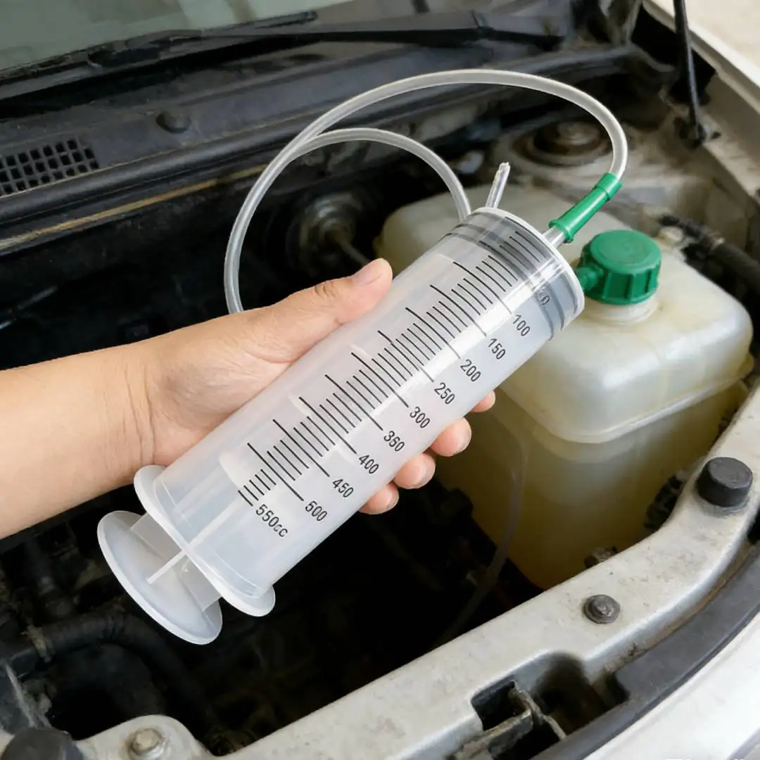 Großvolumige Spritzen-Ölpumpe mit 1m Schlauch, Fütterungspumpe für Haustiere, Messpumpe für Hydroponik-Nährstoffe, Große Spritze 100/300/550ml