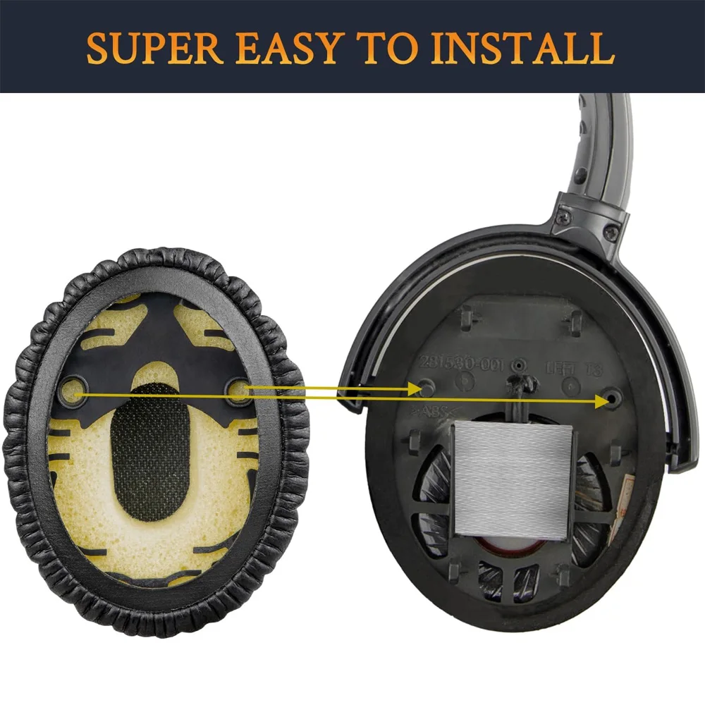 Earpads FOR Bose OE OE1 QuietComfort 3 QC3 Protein leather Memory foam Ear Pads Replacement Over-Ear