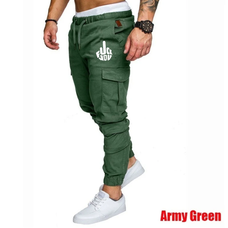 Hot Mens Sports Pants Cargo Pants for Men's Fashion Leisure Sweatpants Trousers Mens Long Pants Men overalls