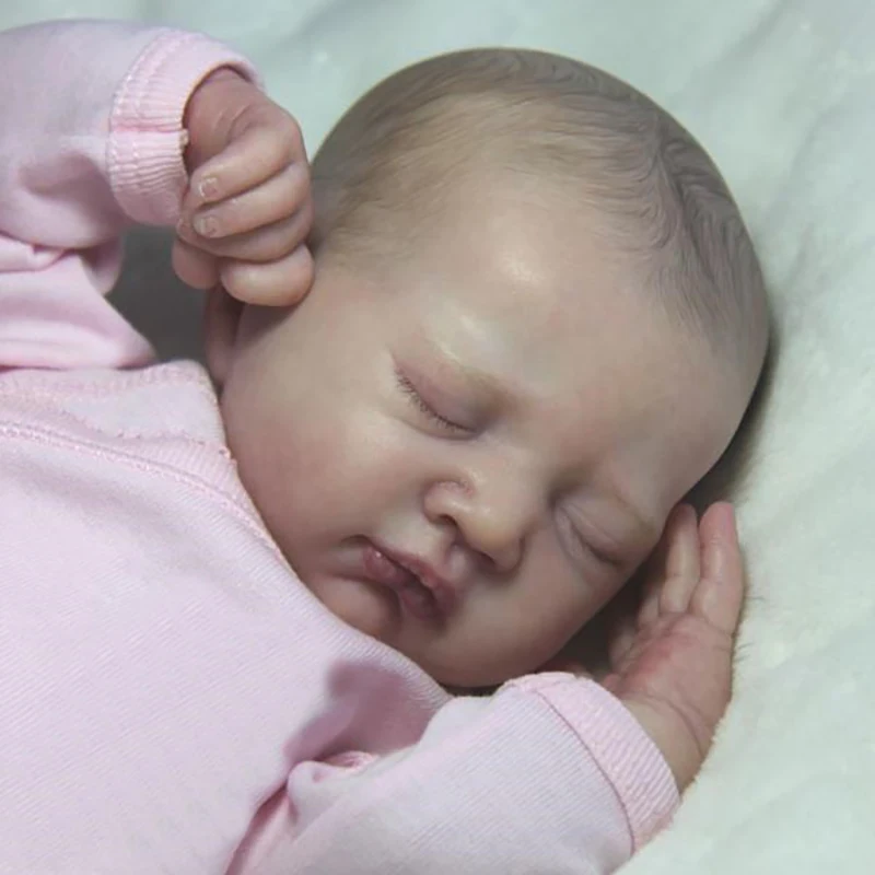 15 inch Reborn Doll Kit Mariza Sleeping Baby Unfinished Unpainted Doll Parts DIY Blank Kit