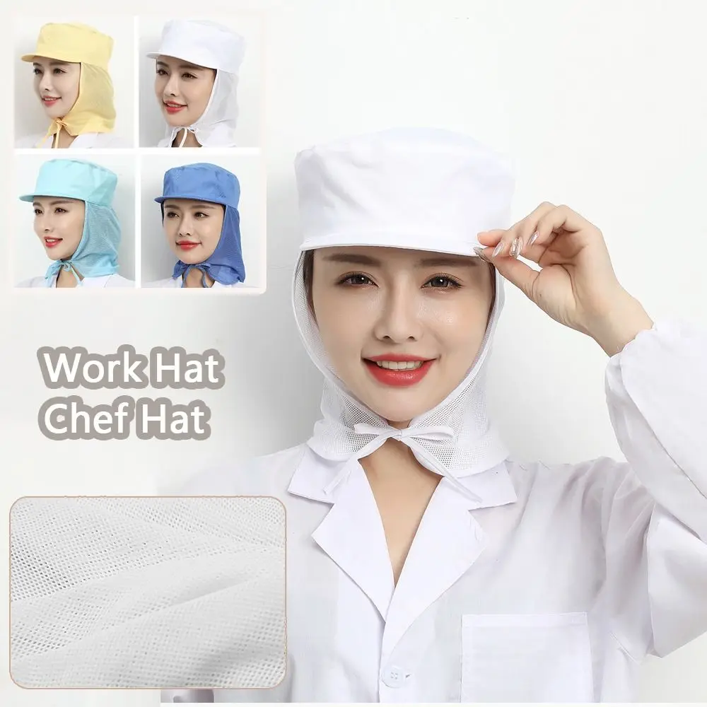 Cloth Work Hat Smoke-proof Dust Breathable Cooking Hygienic Cap Food Service Work Wear Chef Hat Canteen Catering