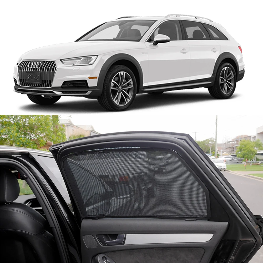 

For Audi A4 B9 Avant 2017-2022 2023 Magnetic Car Sunshade Shield Front Windshield Curtain Rear Side Window Sun Shade Visor