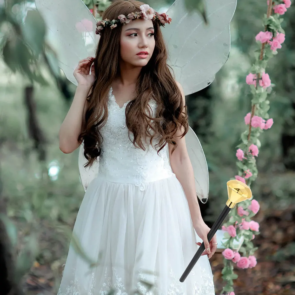 Sceptre en forme d'halloween pour enfants, accessoire de Cosplay, décor de fête, accessoire de baguette d'halloween, 4 pièces