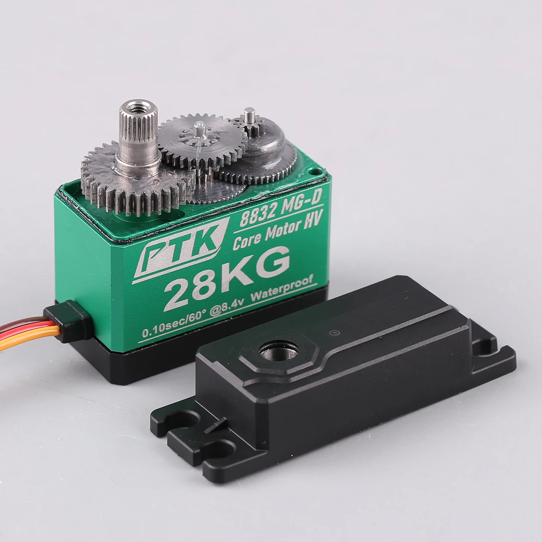 

Цифровой металлический сервопривод PTK 8832MG-D 28 кг для радиоуправляемых моделей автомобилей и самолетов, сервопривод для моделей с фиксированным крылом с редуктором из нержавеющей стали