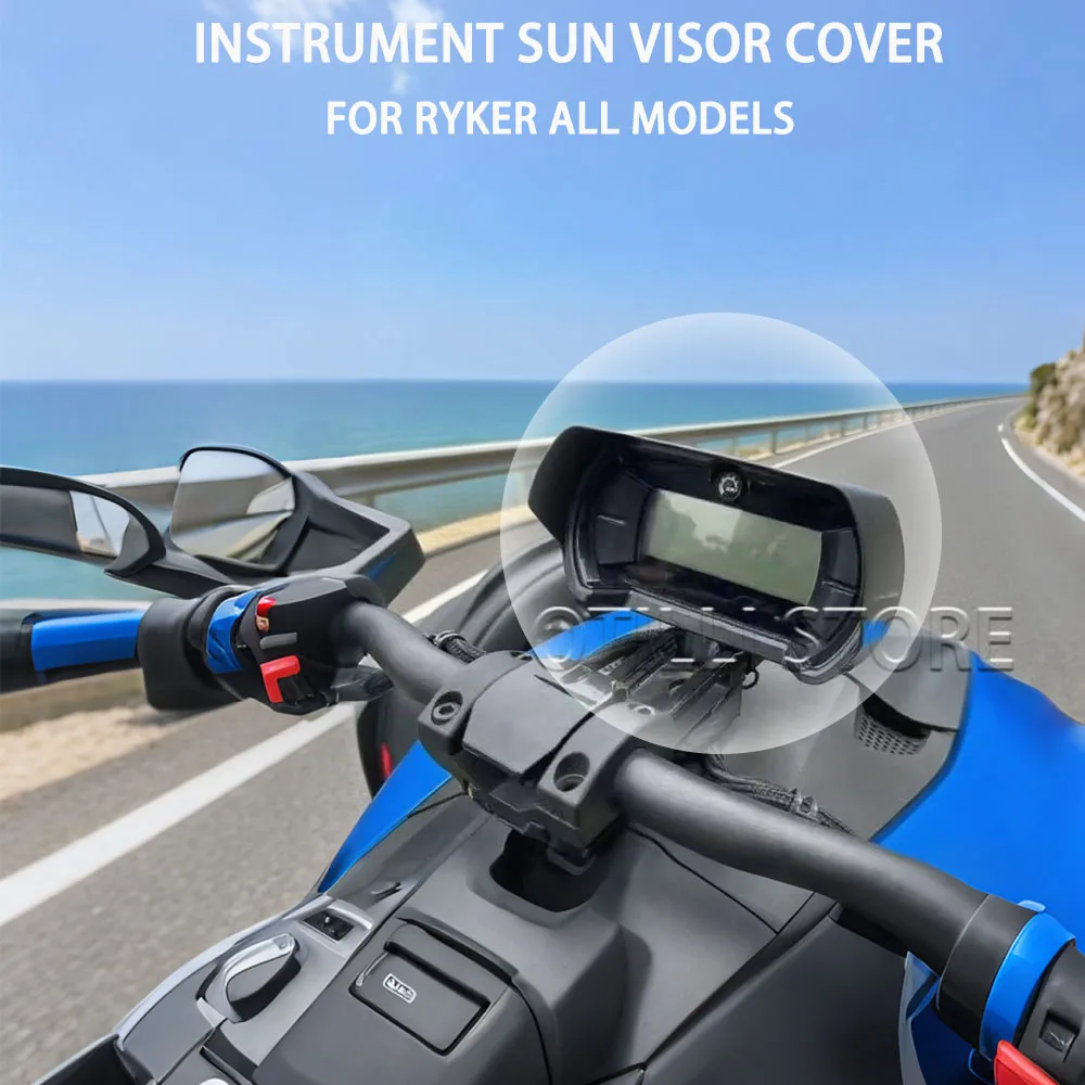 

For Can-Am Ryker 600 900 ACE Rally Sport 2019-2025 Sun Visor Guard Anti-Glare Cover Instrument Dashboard