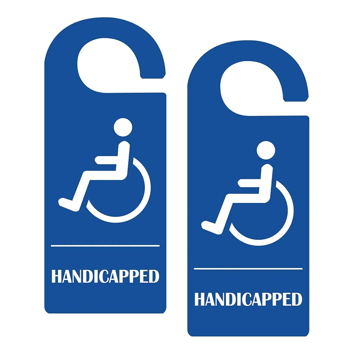 

ABGV Handicap Parking Sign 3.5 X 8.5 Inch Hanger Handicap Parking Permit Safety Sign 2Pcs Wheelchair Reserved Parking Tag