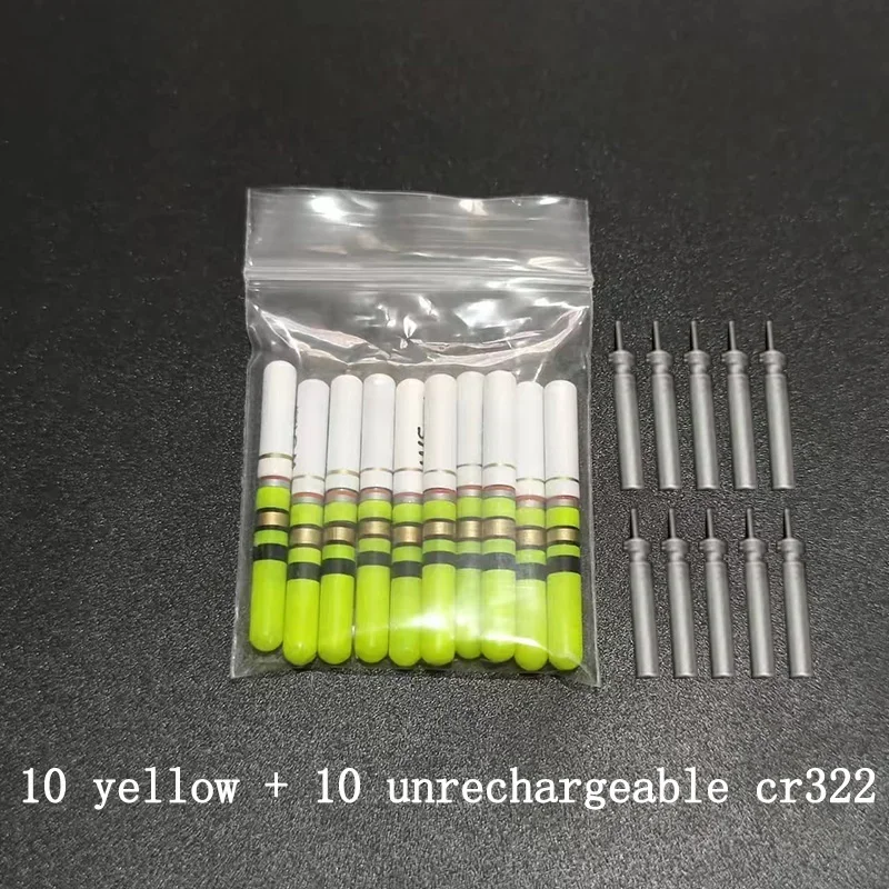 10 stücke Licht Sticks Grün/Rot Arbeit mit CR322 Batterie LED Lampe Leucht Nacht Angelgerät Zubehör J553