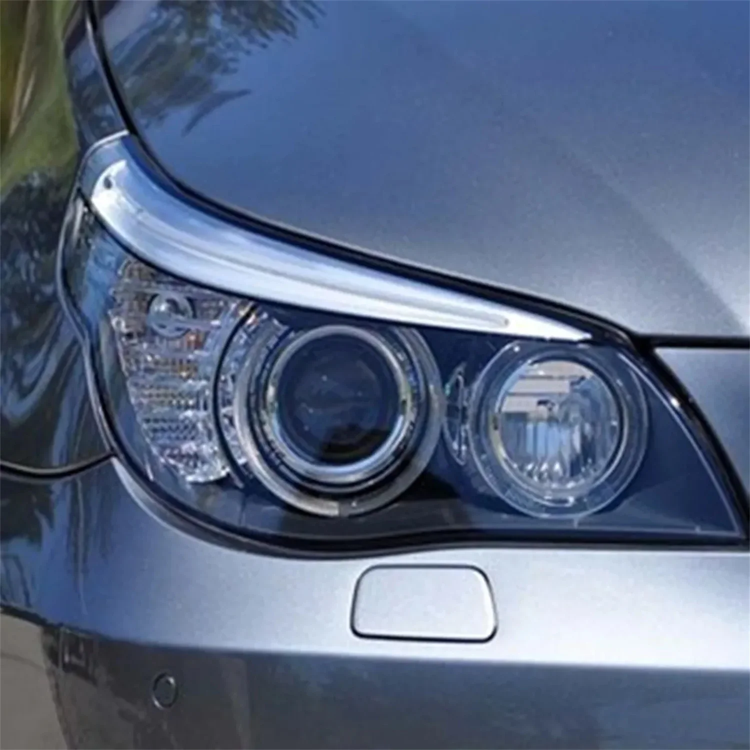 For BMW 5 series E60 523 520 525 528 530 Front Led Headlight Daytime Running DRL Head lamp Low High Beam Lens