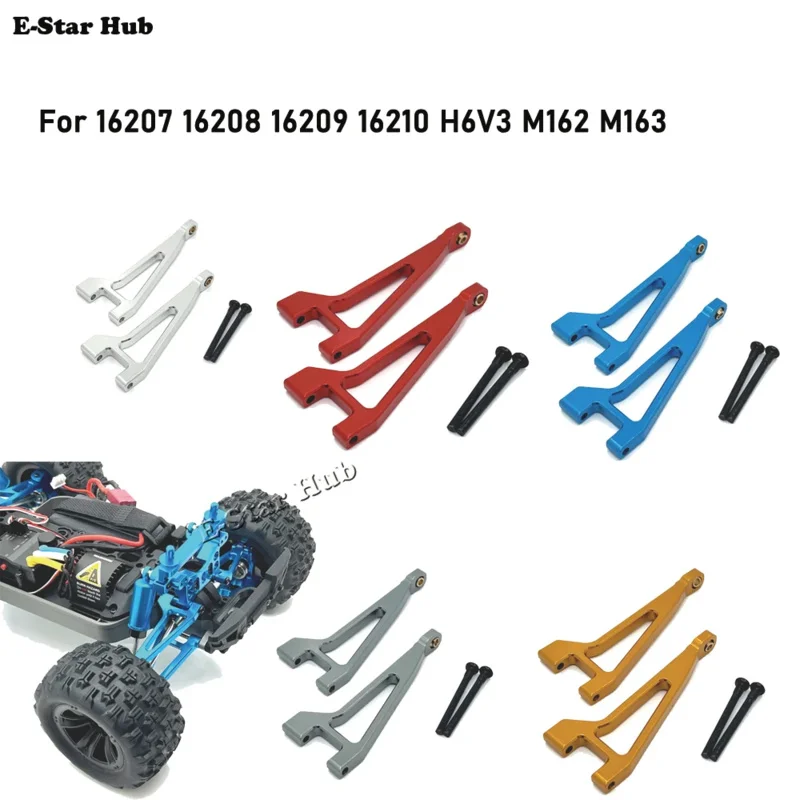 Braço de balanço traseiro superior para Mjx, Peças de atualização, Carro de lagarta modelo RC, Truck Buggy, 1/16 Acessórios, 16207, 16208, 16209, 16210