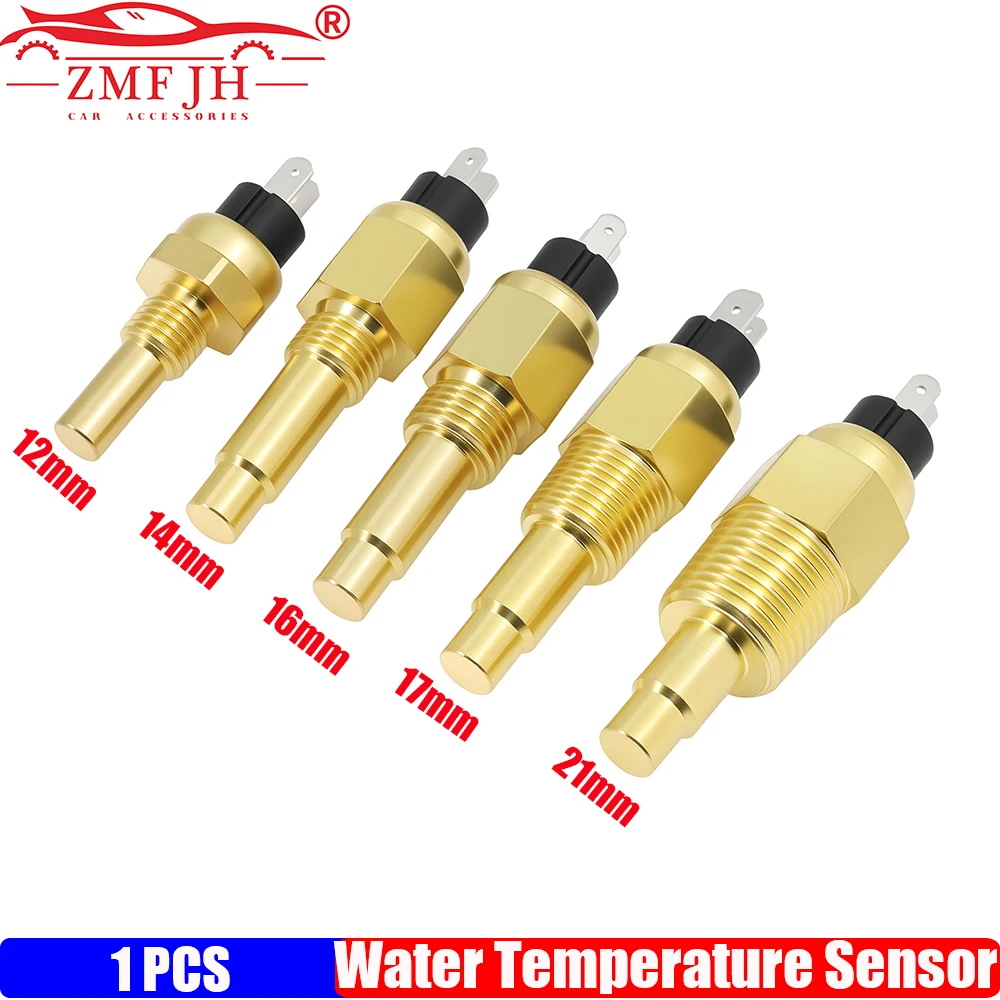 ZMFJH Universal Water Temperature Sensor 12MM,14MM,16MM,17MM,21MM Temperature Sensor for Car Gauge Sensor 1PCS