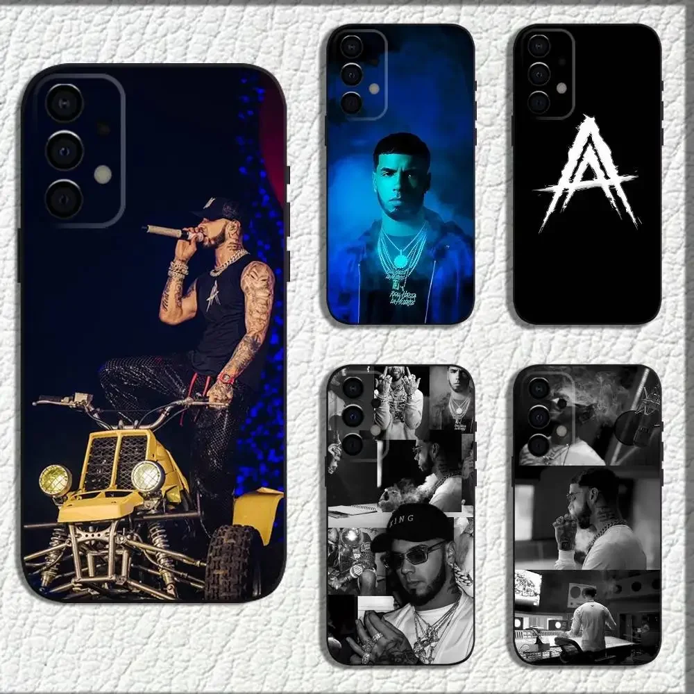 

A-Anuel rapper AA singer Phone Case For Samsung Galaxy A73,72,71,A52,51,40,41,A22,A32,31,A13,12,Note20 Soft Black Shell