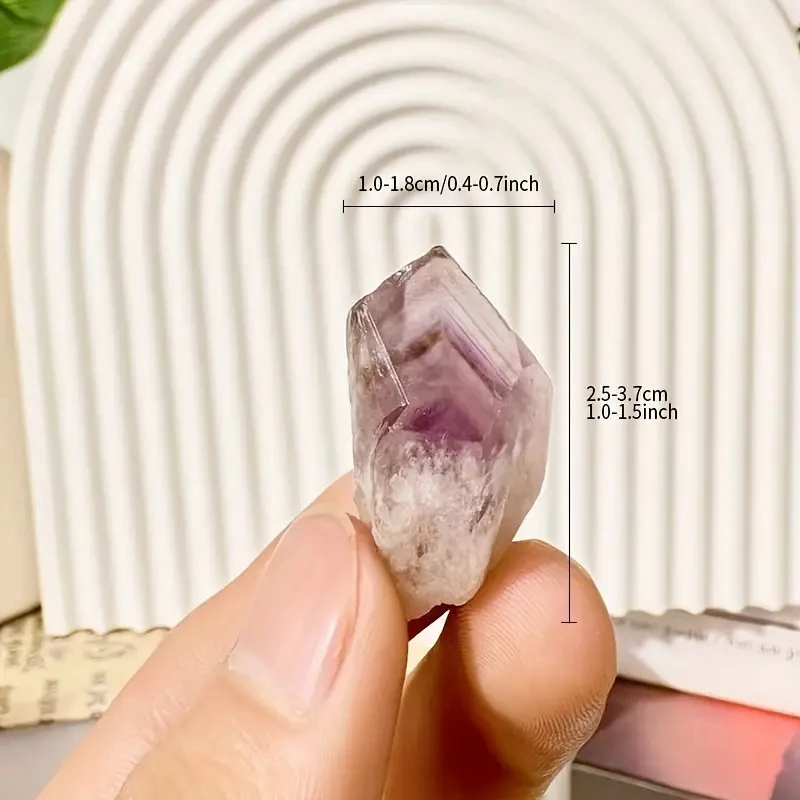 High Quality Natural Brazilian Amethyst Mini Wand Crystal Loose Gemstone Healing Mineral Specimen DIY Jewelry Accessory view 3