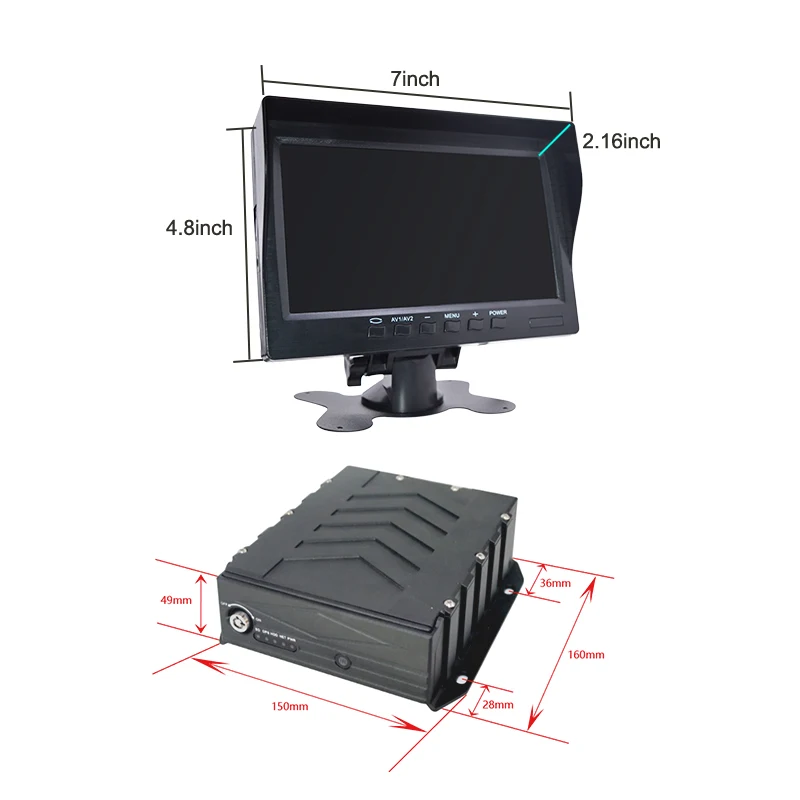 8CH HDD SDD MDVR CCTV monitoreo seguridad sistema de conducción autobús escolar DVR móvil